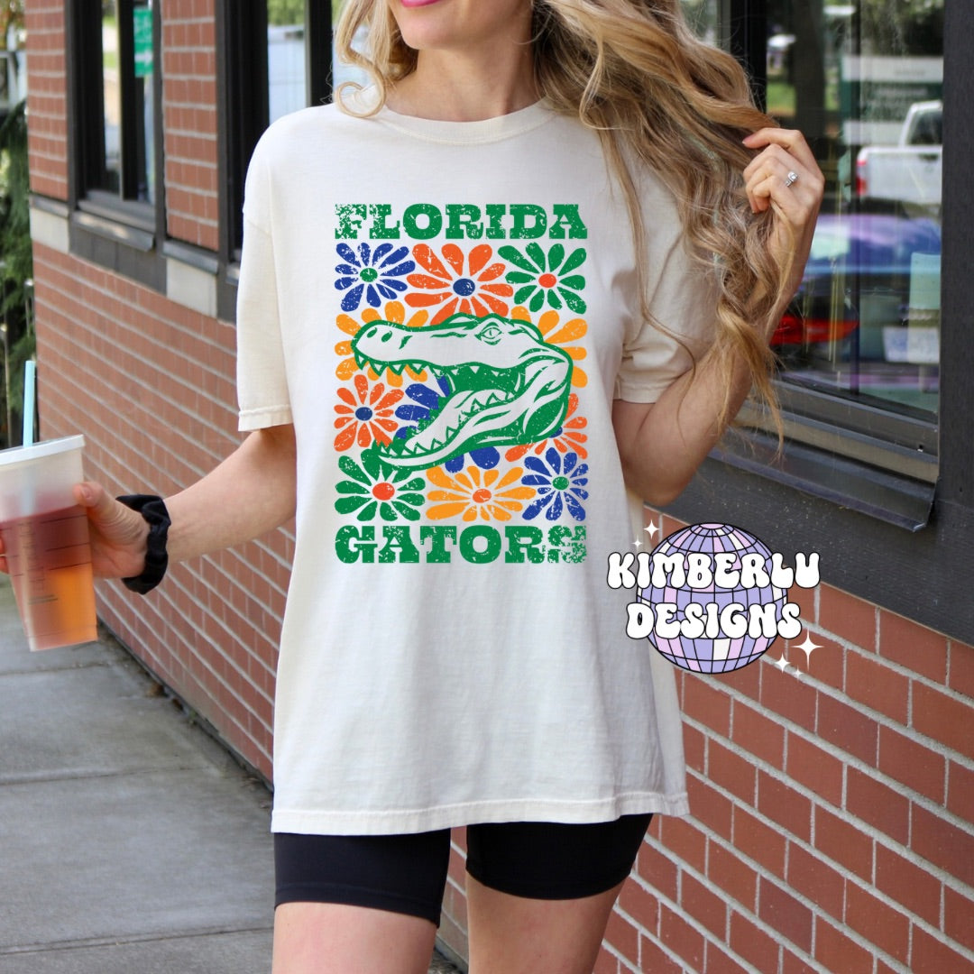 Florida Gators Groovy Floral