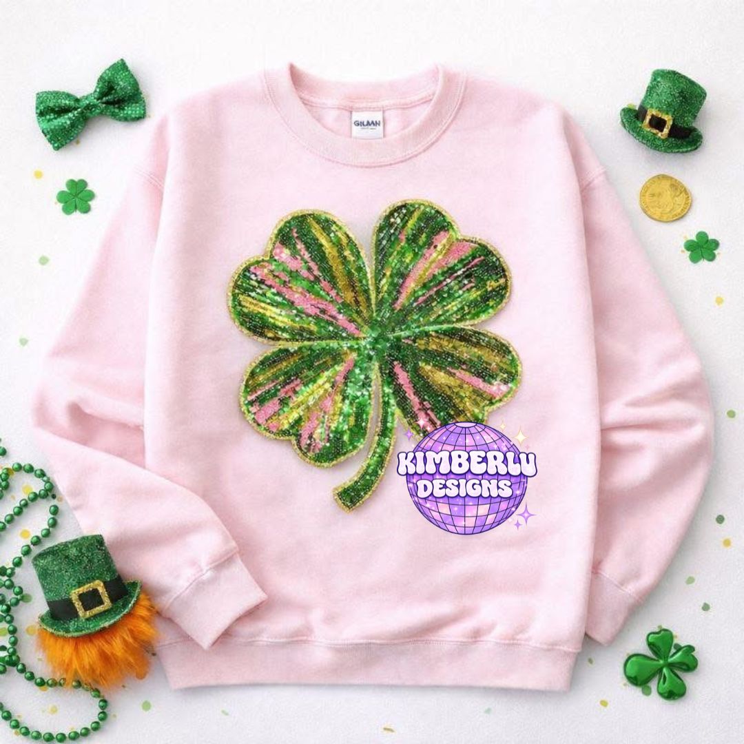 PRE-ORDER Shamrock Pastel Patch Sweatshirt-Delivery 1st week of March
