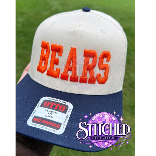 Bears Puffed Embroidery Hat