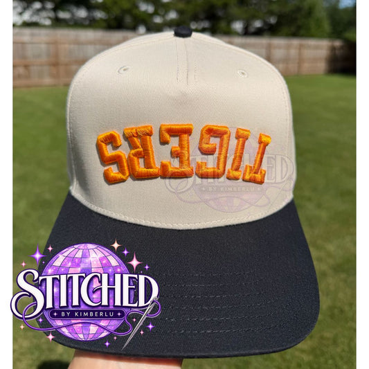 Tigers Upside Down Puff Embroidered Hat