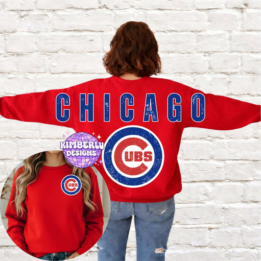 Chicago C Baseball Varsity Back