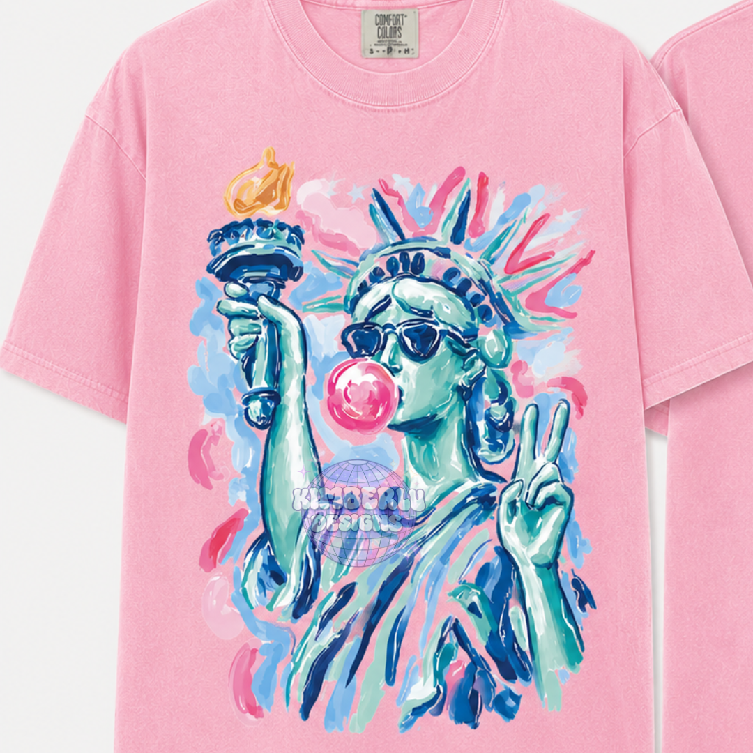 Lady Liberty Preppy Brushstroke