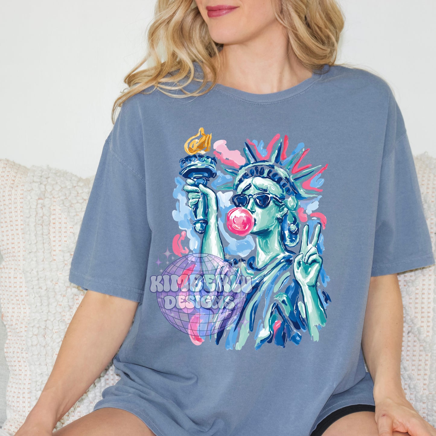Lady Liberty Preppy Brushstroke
