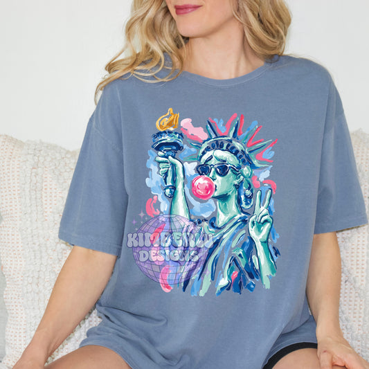Lady Liberty Preppy Brushstroke
