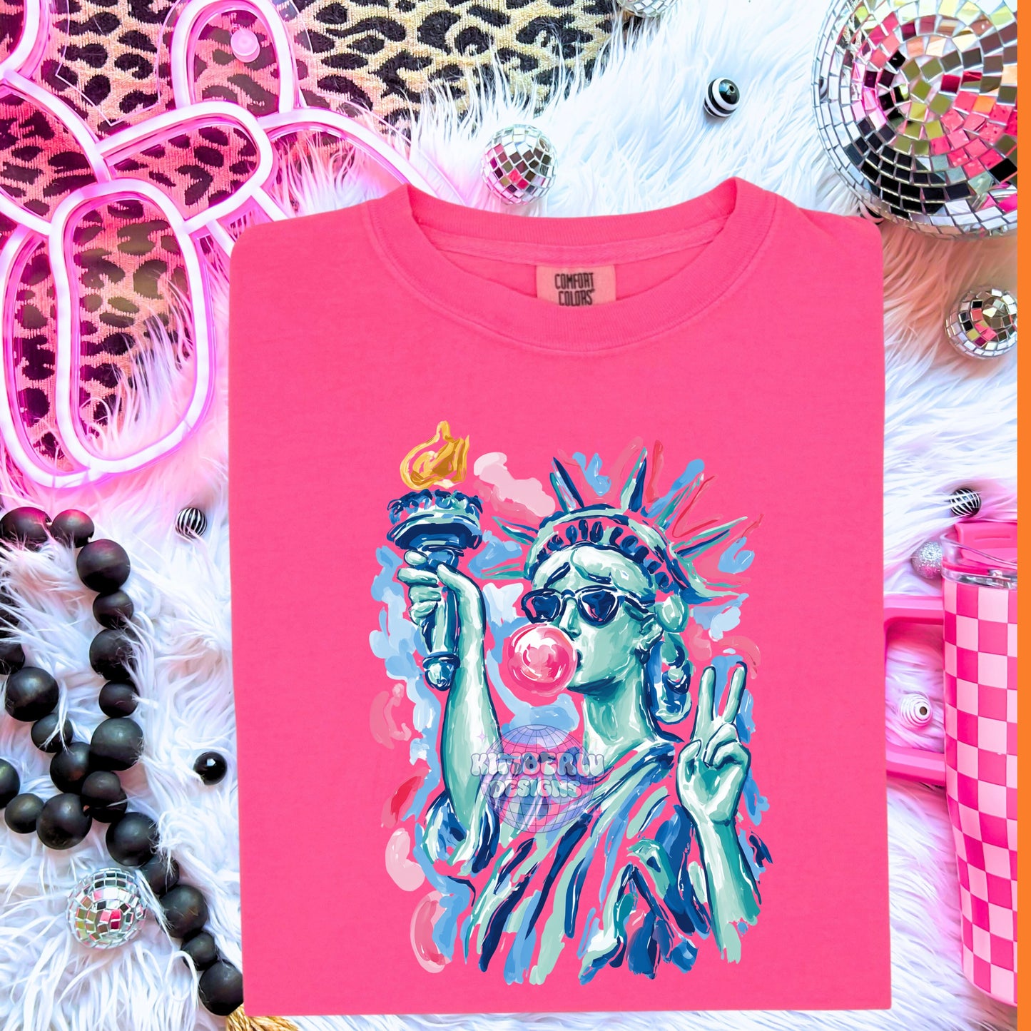 Lady Liberty Preppy Brushstroke