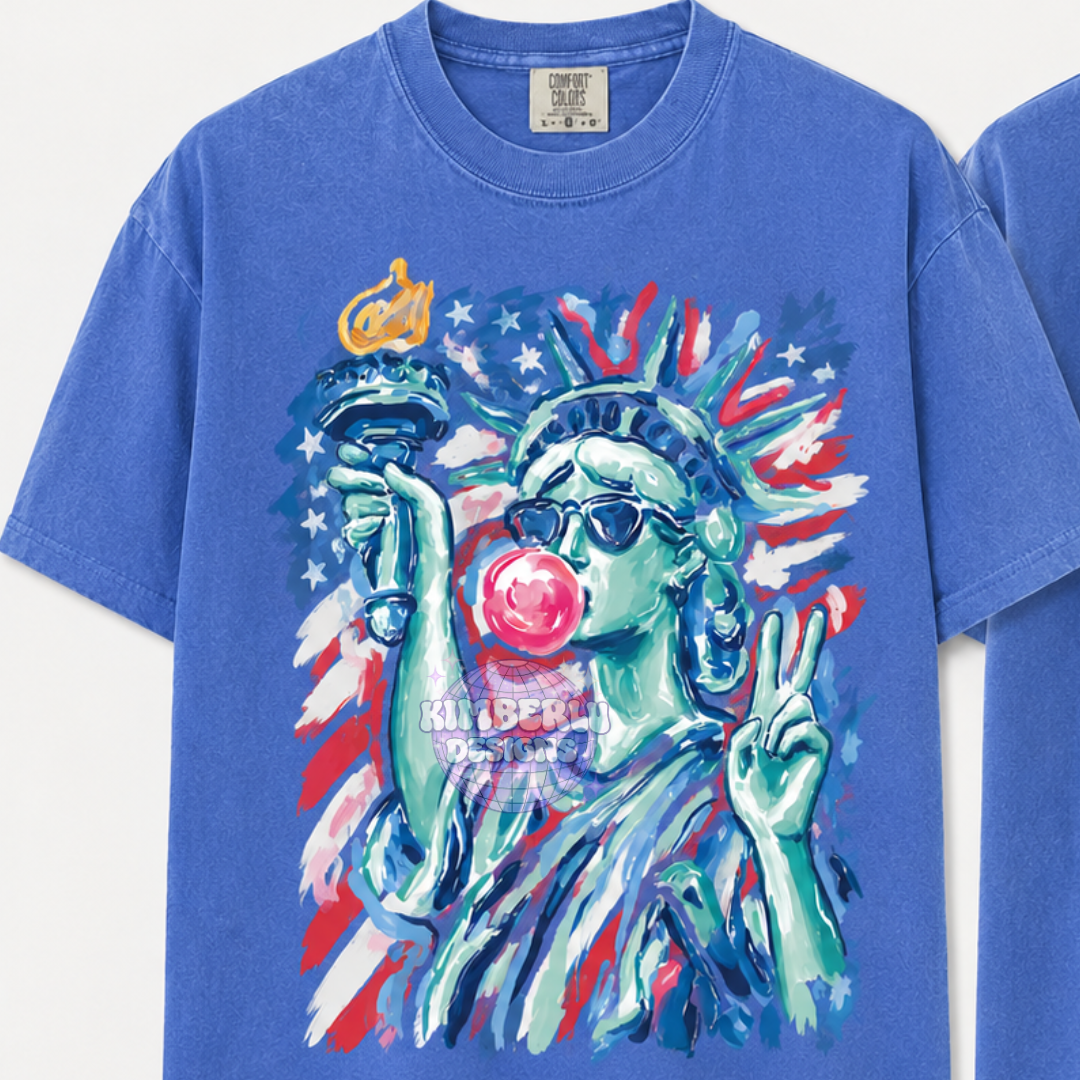 Lady Liberty Preppy Brushstroke