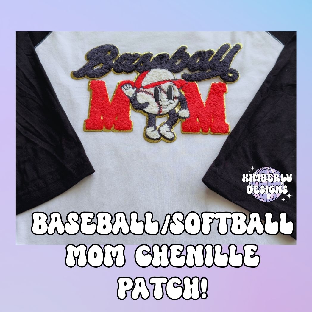 Baseball/Softball Chenille Patch Design